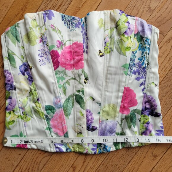 Bridgerton X Primark Corset Romantic Whimsical Gardenia Corset M - Picture 13 of 16